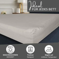Null Spannbettlaken Boxspringbett 100% Baumwolle 180-200x220 Cm Grau -MATRATZEN 096b29cf d285 45bf 986b 2512a64ec6c7 scaled