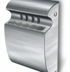 Null Edelstahl-Wandascher, HxBxT 530x120x180mm, Edelstahl, Korpus Matt, Rund, M. Schutzdach -MATRATZEN 0dd0516e f73d 45f6 b477 baff409faa94 2