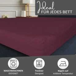 Null Spannbettlaken Jersey 100% Baumwolle 140-160x200 Cm Bordeaux -MATRATZEN 1f1bb87a f9c6 4632 ada6 be8a7c59d398 scaled