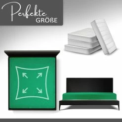 Null Spannbettlaken Jersey 100% Baumwolle 140-160x200 Cm Grün -MATRATZEN 2e65c825 4d37 474d b4d9 58e0d83719ef