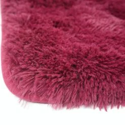 Null Teppich HWC-F69, Shaggy Läufer Hochflor Langflor, Stoff/Textil Flauschig Weich 230x160cm ~ Weinrot -MATRATZEN 30a13667 eae0 4d49 929d d8111b16a9ae