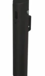 Null Alu-Wandascher, HxØ 590x100mm, Alu, Korpus Schwarz, Säulenform, M. Schutzdach