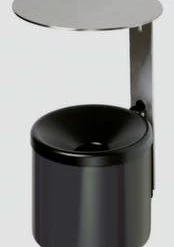 Null Wandascher, HxØ 290x200mm, Stahl, Korpus Kobaltblau, Halbrund, M. Schutzdach -MATRATZEN 4052539a ded3 4c24 be10 6177804fdea8 1