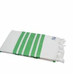 Null Hamamtuch, Pestemal Fisch Weiß/gelbgrün Ca. 100x175 Cm