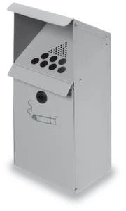 Null Wandascher, HxBxT 300x230x60mm, Stahl, Korpus Anthrazit, M. Schutzdach 6 Null Wandascher, HxBxT 300x230x60mm, Stahl, Korpus Anthrazit, M. Schutzdach – Bild 4