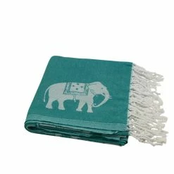 Null Hamamtuch Pestemal Petrolgrün Weiß | Mit Kleinen Elefanten Ca. 95x175 Cm -MATRATZEN 4a34d07f abaa 4d57 b583 a0d7a313a1bf
