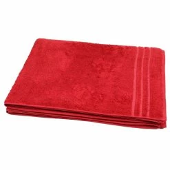 Null Saunatuch XXL | Großes Strandtuch 80x200 Cm, 500g/m² Rot