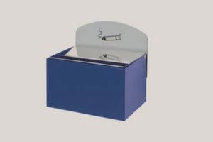 Null Wandascher, HxBxT 87x140x98mm, Stahl, Korpus Rot 9 Null Wandascher, HxBxT 87x140x98mm, Stahl, Korpus Rot – Bild 7