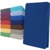 Null Spannbettlaken Jersey 100% Baumwolle 180-200x200 Cm Blau