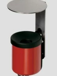 Null Wandascher, HxØ 150x200mm, Stahl, Korpus Karminrot, M. Schutzdach -MATRATZEN 596885fe 2b00 4049 815d 0e39df81af2d