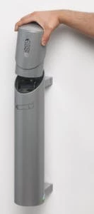 Null Wandascher, HxØ 150x200mm, Stahl, Korpus Moosgrün 8 Null Wandascher, HxØ 150x200mm, Stahl, Korpus Moosgrün – Bild 6