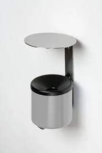 Null Wandascher, HxØ 150x200mm, Stahl, Korpus Kobaltblau, M. Schutzdach 8 Null Wandascher, HxØ 150x200mm, Stahl, Korpus Kobaltblau, M. Schutzdach – Bild 6