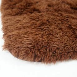 Null Teppich HWC-F69, Shaggy Läufer Hochflor Langflor, Stoff/Textil Flauschig Weich 160x120cm ~ Dunkelbraun -MATRATZEN 63a259da 146a 45dc 9174 10ab6e1b279d