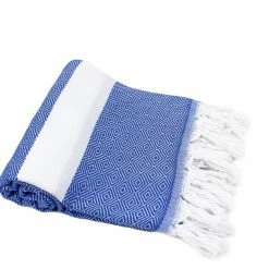 Null Hamamtuch »Pestemal« Diamant Blau/weiß Ca. 100x170 Cm -MATRATZEN 67b04525 5942 441c 8303 4cee9af5b485