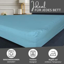 Null Spannbettlaken Boxspringbett 100% Baumwolle 180-200x220 Cm Petrol -MATRATZEN 6b56b7a4 3a5c 4934 bda3 257625e77ad9 scaled