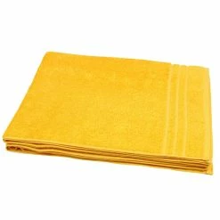 Null Saunahandtuch »Frottee Sensepura« Mit Streifen Gelb/orange Ca. 70x170 Cm