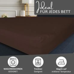Null Spannbettlaken Jersey 100% Baumwolle 140-160x200 Cm Braun -MATRATZEN 6ff68e85 7dff 4916 933e 5af917b77832 scaled