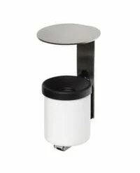 Null Wandascher, HxØ 520x76mm, Stahl, Korpus RAL9010, In Zigaretten-Optik, M. Schutzdach -MATRATZEN 712ac6f9 3952 4741 9d5c 7d73022bb991 1