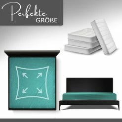 Null Spannbettlaken Boxspringbett 100% Baumwolle 180-200x220 Cm Petrol -MATRATZEN 7a39b329 0c28 42cb 82f6 28de625ab380 scaled