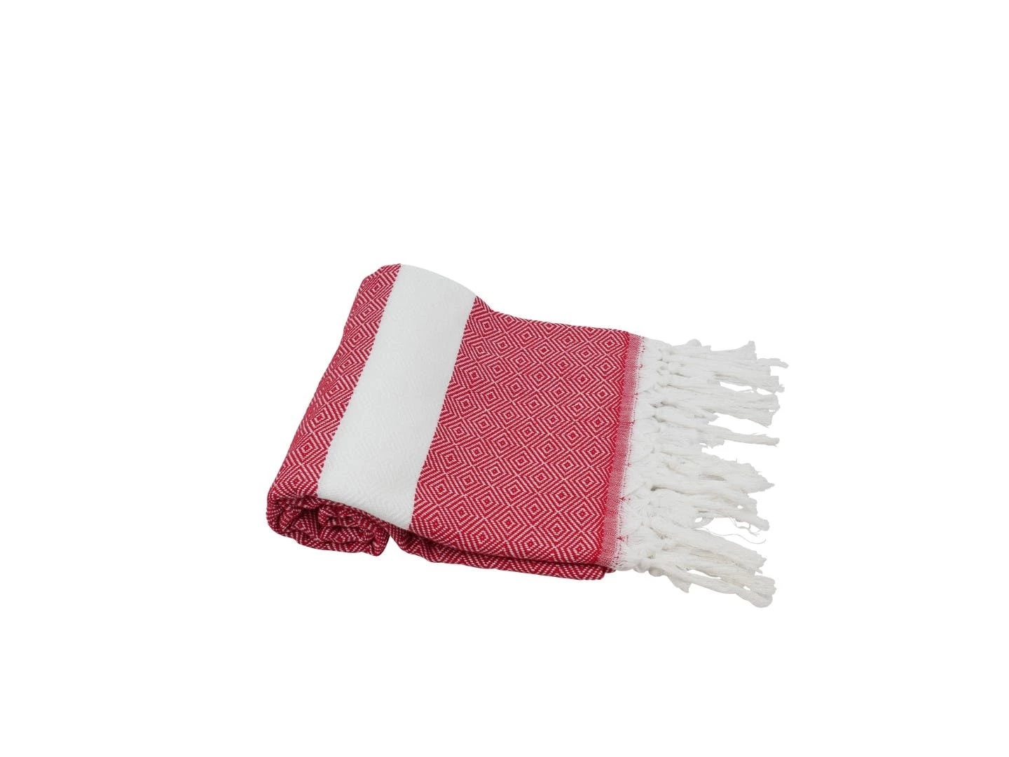 Null Hamamtuch »Pestemal« Diamant Rot/weiß Ca. 100x170 Cm 4 Null Hamamtuch »Pestemal« Diamant Rot/weiß Ca. 100x170 Cm – Bild 2