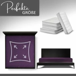 Null Spannbettlaken Jersey 100% Baumwolle 90-100x200 Cm Lila -MATRATZEN 93b18d41 08f1 418e a77e dd6e416c8910