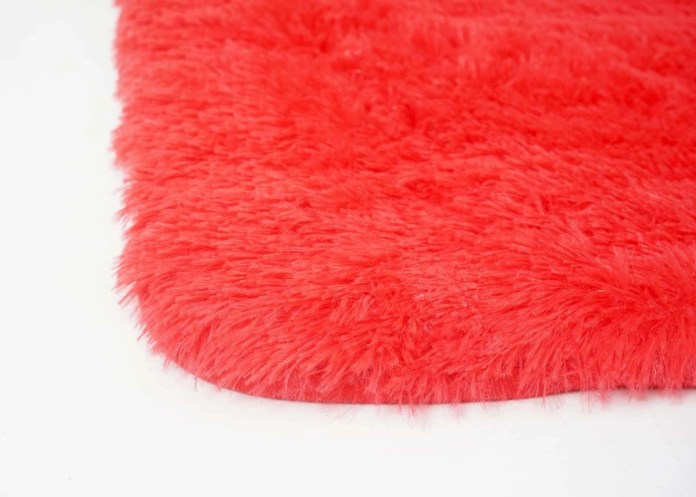 Null Teppich HWC-F69, Shaggy Läufer Hochflor Langflor, Stoff/Textil Flauschig Weich 230x160cm ~ Rot 9 Null Teppich HWC-F69, Shaggy Läufer Hochflor Langflor, Stoff/Textil Flauschig Weich 230x160cm ~ Rot – Bild 7
