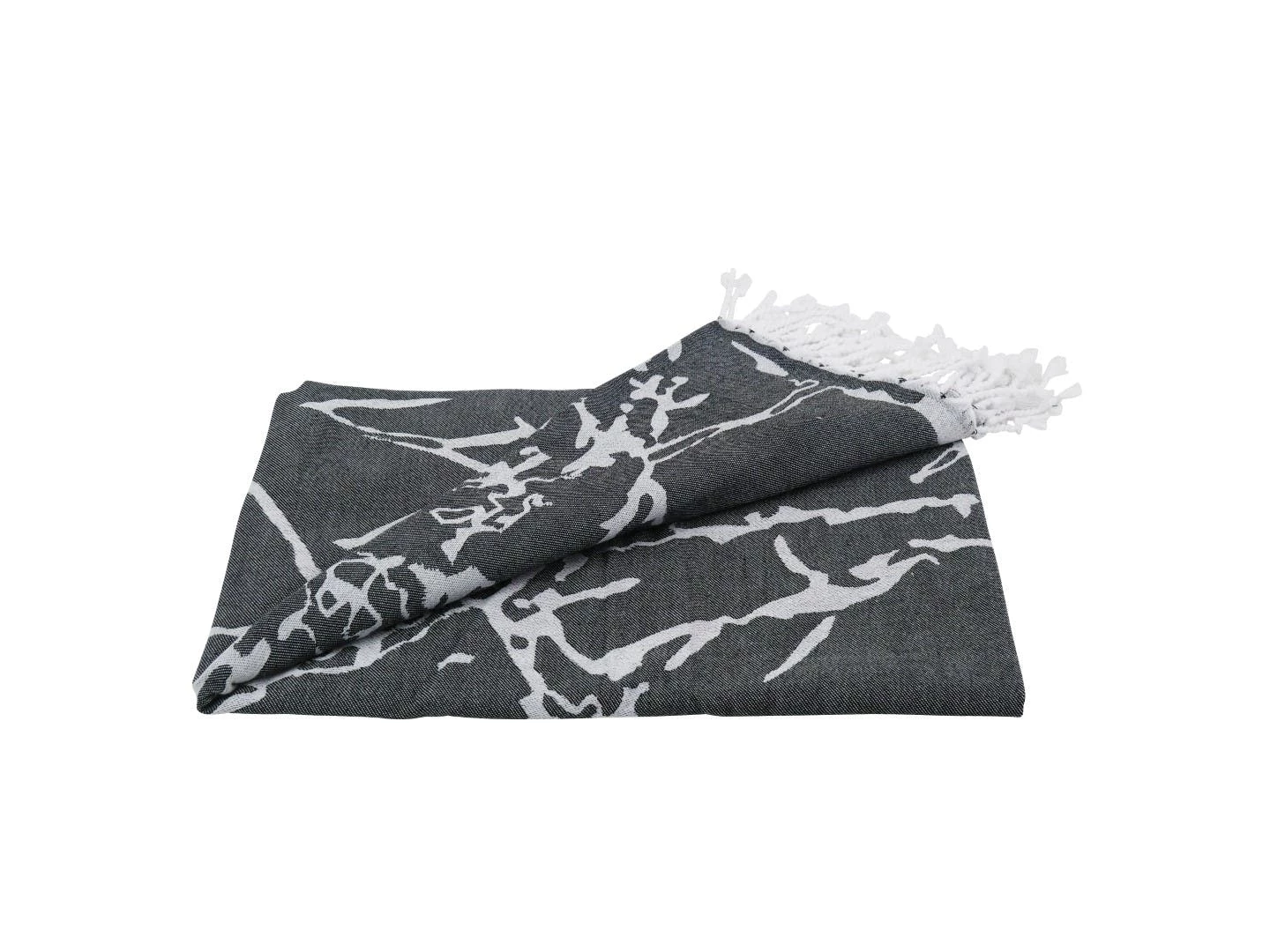 Null Hamamtuch Als Strandtuch Blau Ca. 100x170 Cm | Marmor 7 Null Hamamtuch Als Strandtuch Blau Ca. 100x170 Cm | Marmor – Bild 5