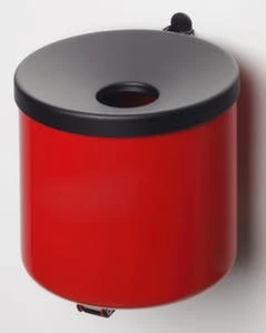 Null Wandascher, HxØ 150x200mm, Stahl, Korpus Moosgrün 9 Null Wandascher, HxØ 150x200mm, Stahl, Korpus Moosgrün – Bild 7