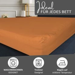 Null Spannbettlaken Jersey 100% Baumwolle 90-100x200 Cm Orange -MATRATZEN afaa4934 807e 43aa 9716 de5eacfb8fc4 scaled