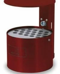 Null Wandascher, HxØ 150x200mm, Stahl, Korpus Karminrot, M. Schutzdach -MATRATZEN b2511ba8 81e4 4d12 b89c 5a456f483ee0 3