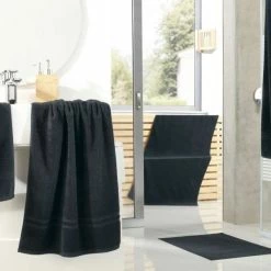 Null 2x Pooltuch Mit Aufhänger 70x200 Cm Schwarz 100% Baumwolle Walkfrottiertuch Handtuch Gästehandtuch Duschtuch -MATRATZEN b66c1c8b 8f33 4a6e 9a0d 6873ccf54d17