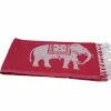 Null Hamamtuch Pestemal Rot Weiß | Mit Großen Elefanten Ca. 95x175 Cm