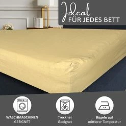 Null Spannbettlaken Jersey 100% Baumwolle 140-160x200 Cm Gelb -MATRATZEN bb8dc637 6c0f 4dba 94e0 93fdbc29fc41 scaled
