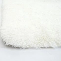 Null Teppich HWC-F69, Shaggy Läufer Hochflor Langflor, Stoff/Textil Flauschig Weich 200x140cm ~ Weiß -MATRATZEN c124e512 208a 4169 841b 58804b8697c9