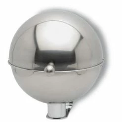 Null Edelstahl-Wandascher, HxBxT 280x260x320mm, Edelstahl, Kugelform