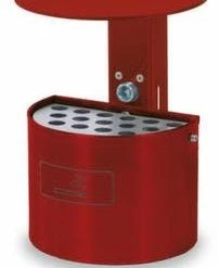 Null Wandascher, HxØ 290x200mm, Stahl, Korpus Kobaltblau, Halbrund, M. Schutzdach -MATRATZEN c60a7dfb cc1d 4fc7 8f07 e06ed6ea191c 1