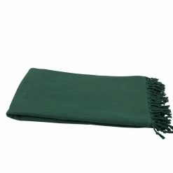 Null Hamamtuch Saunatuch "Fisch Einfarbig" In Dunkelgrün Ca. 95x190 Cm Gefärbt
