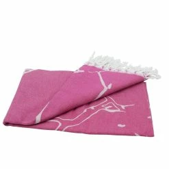 Null Hamamtuch Als Strandtuch Beere Ca. 100x170 Cm | Marmor
