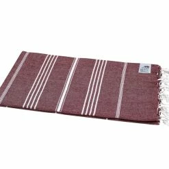 Null Saunatuch »Hamamtuch XL« Sultan Bordeaux Ca. 100x210 Cm