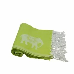 Null Hamamtuch Pestemal Kiwigrün Weiß | Mit Kleinen Elefanten Ca. 95x175 Cm -MATRATZEN e5be9609 3ed1 4fc3 88f3 c22f0d44fa40