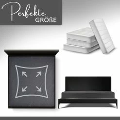 Null Spannbettlaken Boxspringbett 100% Baumwolle 180-200x220 Cm Anthrazit -MATRATZEN e5ebaccf 3119 4873 a7d7 d855dc828cb0