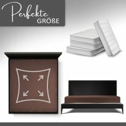 Null Spannbettlaken Jersey 100% Baumwolle 120-130x200 Cm Braun -MATRATZEN ed73a439 782d 4edb 9fd9 bdee4676dab8