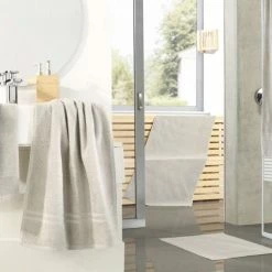 Null 2x Pooltuch Mit Aufhänger 70x200 Cm Stein/Hellgrau 100% Baumwolle Walkfrottiertuch Handtuch Gästehandtuch Duschtuch -MATRATZEN f4f87346 2f70 4f5c 8cef 83eaff30c0b5