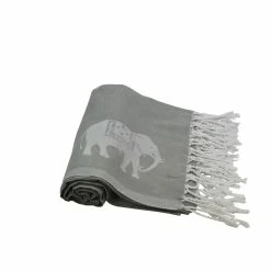 Null Hamamtuch Pestemal Grau Weiß | Mit Kleinen Elefanten Ca. 95x175 Cm -MATRATZEN f7e854dc 73a3 4835 a5b7 ee52101a7ab0